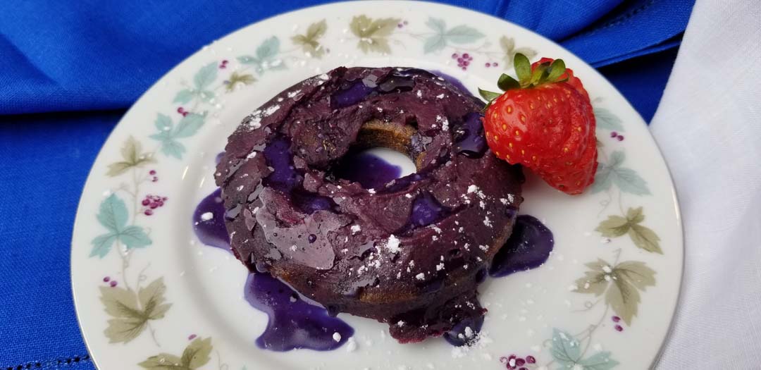 Blueberry camomille donut Buffalo Harmoy House