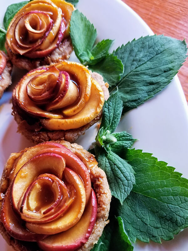 Caramel-rose-apple-tarts-Buffalo-Harmony-House