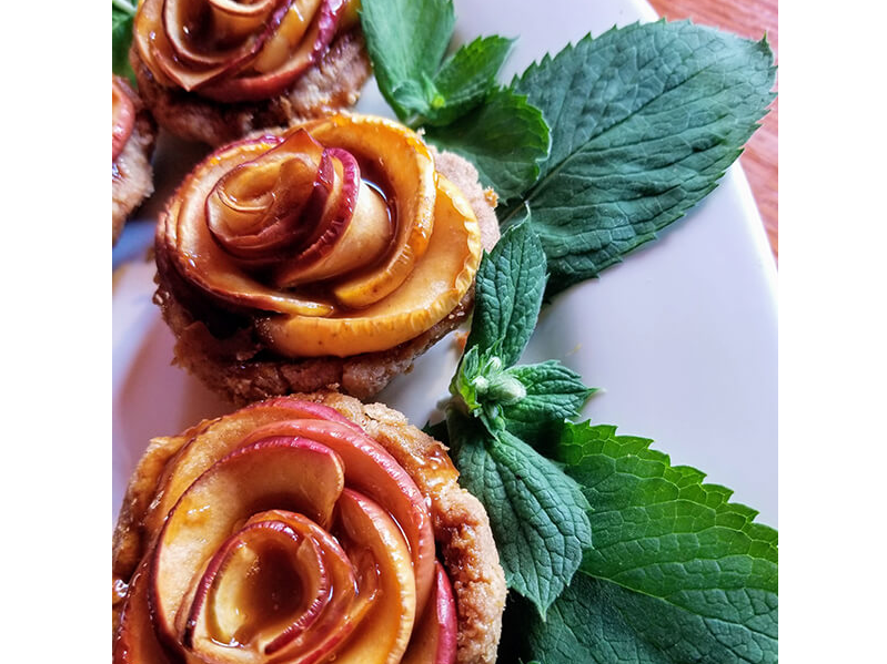 Caramel-rose-apple-tarts-Buffalo-Harmony-House